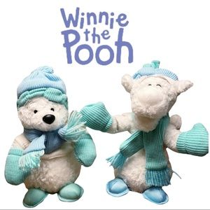 Disney Winnie the Pooh and Winter Fun Tigger Bean Bag Stuffed Animals Plush New